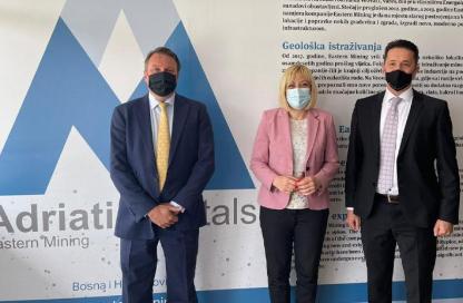 The Minister for the Environment and Tourism visits Eastern Mining